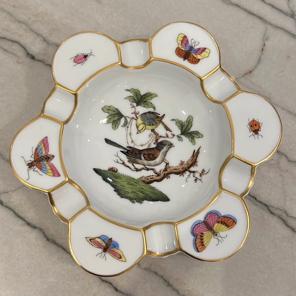 Herend Accents Herend Porcelain Rothschild Bird 6ashtray 770 Early Mark Poshmark